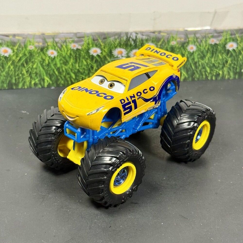 Disney Pixar Cars Custom Monster Truck Cruz Ramirez Yellow Blue